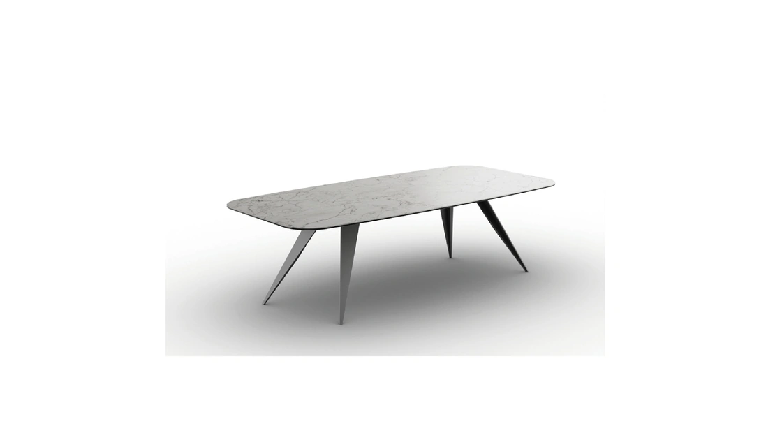 Tavolo Margot in vetroceramica di Zamagna