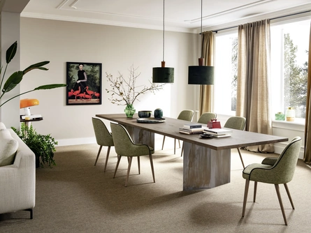 Tavolo Milano in rovere e acciaio di Alta Corte