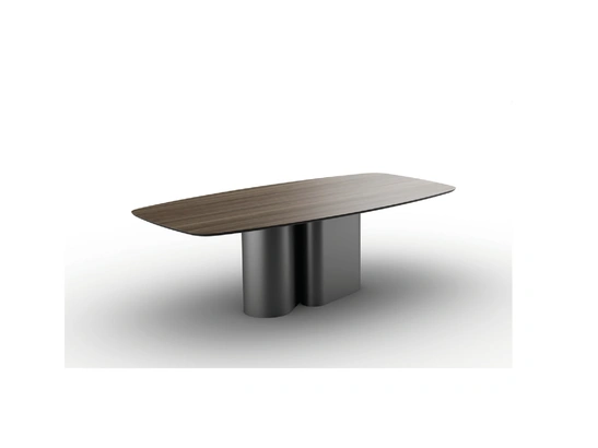 Tavolo Otis con top in Noce di Zamagna