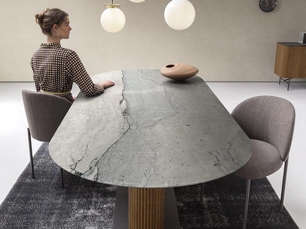 Tavolo Rigadin in pietra di Alf Da Frè