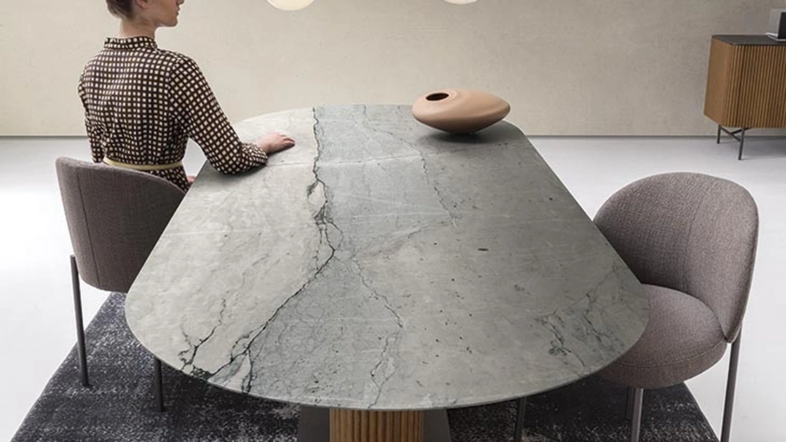 Tavolo Rigadin in pietra di Alf Da Frè