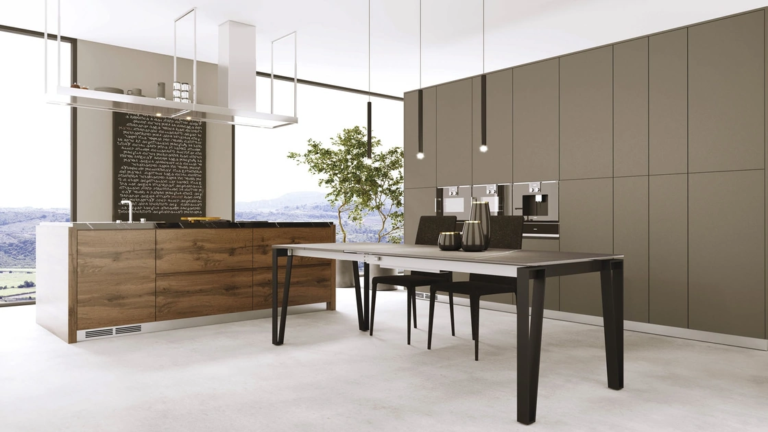 Tavolo allungabile Win in vetroceramica pietra di Savoia di ZamagnaTavolo allungabile Win in vetroceramica pietra di Savoia di Zamagna