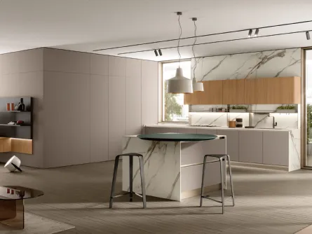 Cucina Moderna con isola Segno|Lungomare 04 di Colombini Casa Artec