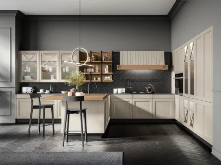 Cucina Moderna Frida 04 con penisola di Arredo3