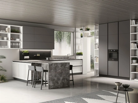 Cucina Moderna con penisola Futura 14 di Colombini Kitchen