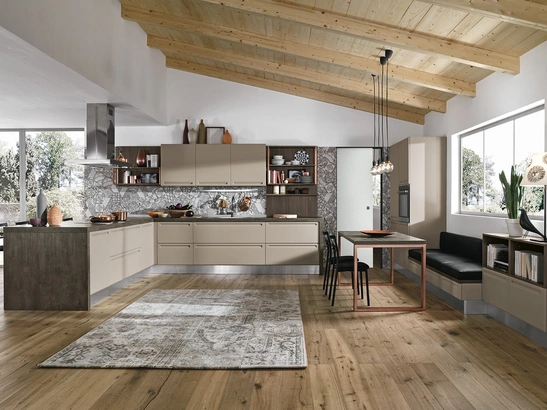 Cucina Moderna con penisola Isla 04 di Colombini Kitchen