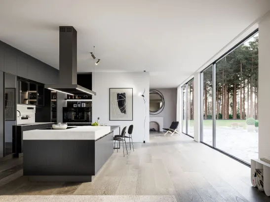 Cucina Moderna Kalì 11 con isola di Arredo3