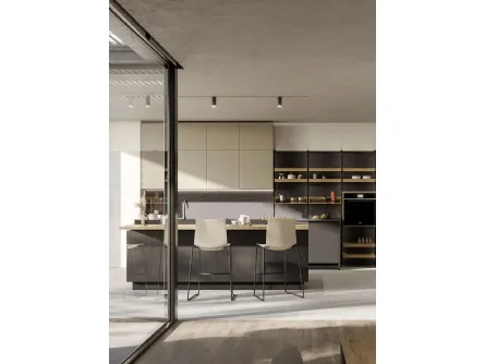 Cucina Moderna Kalì 13 con isola di Arredo3