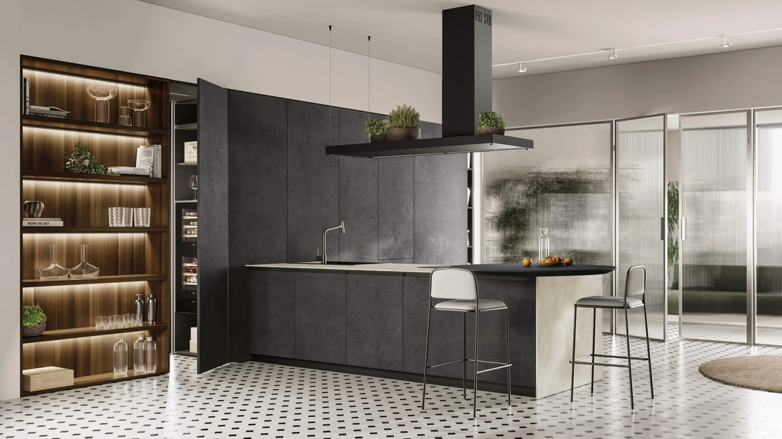 Cucina Moderna con penisola Linea 03 di Colombini Casa Artec