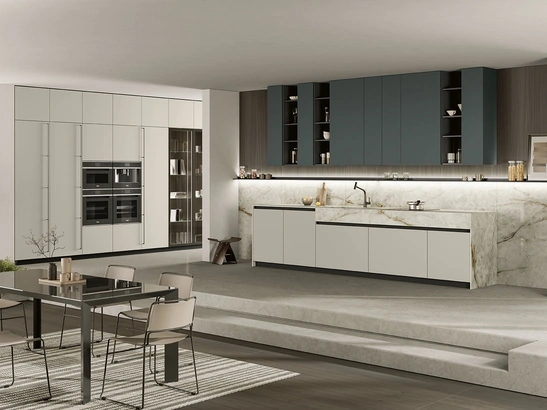 Cucina Moderna ad angolo Lungomare 01 di Colombini Kitchen