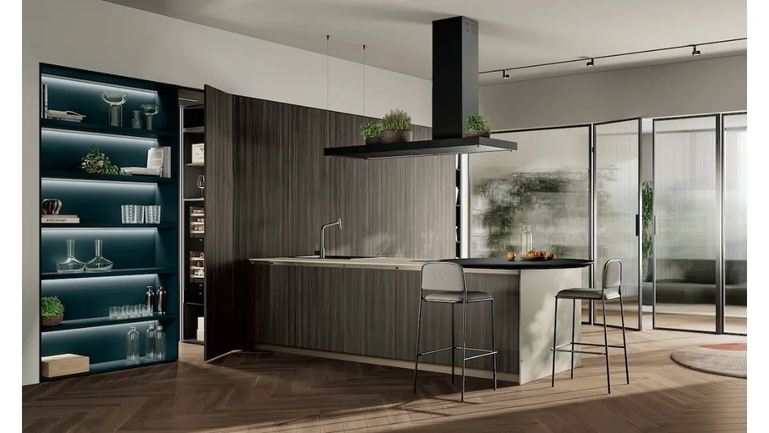Cucina Moderna Modula Anta Profilo C 01 di Febal Casa