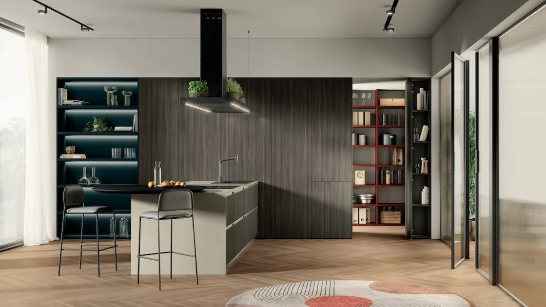 Cucina Moderna Modula Anta Profilo C 01 di Febal Casa