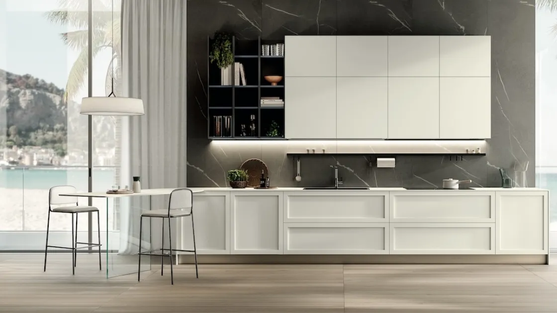 Cucina Moderna Modula Anta Telaio 01 di Febal Casa
