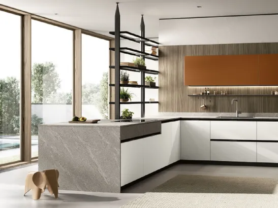 Cucina Moderna Origina Anta Profilo Alluminio 02 di Febal Casa