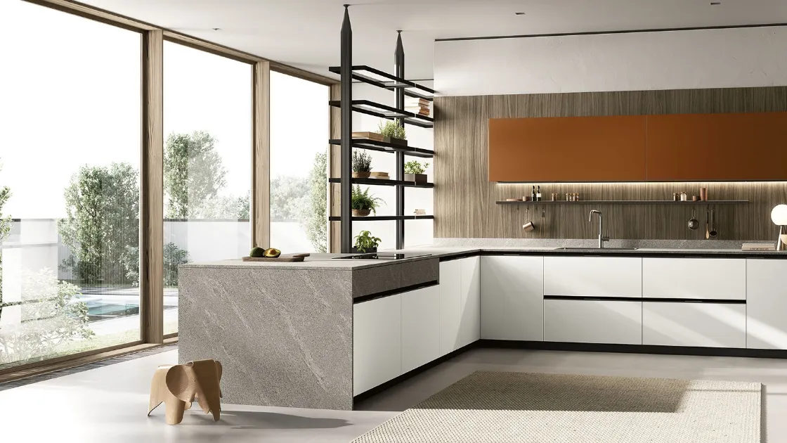 Cucina Moderna Origina Anta Profilo Alluminio 02 di Febal Casa