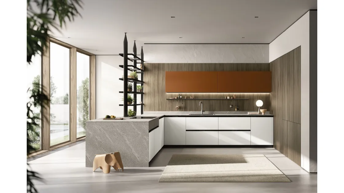 Cucina Moderna Origina Anta Profilo Alluminio 02 di Febal Casa