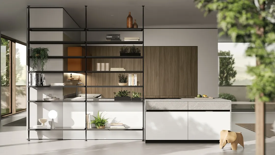 Cucina Moderna Origina Anta Profilo Alluminio 02 di Febal Casa