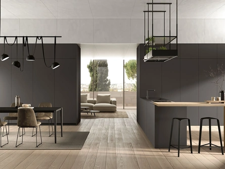 Cucina Moderna con penisola Pratica L 11 di Colombini Kitchen