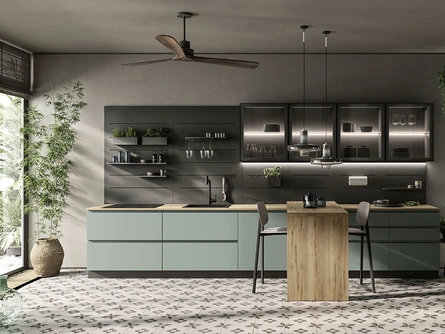 Cucina Moderna con penisola Pura 05 di Colombini Casa Artec