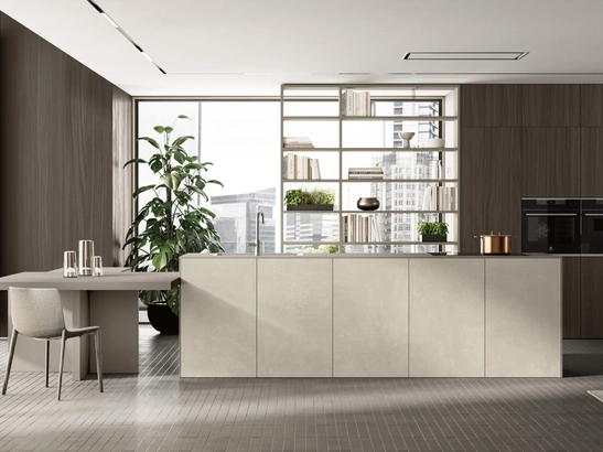 Cucina Moderna con penisola Segno 02 di Colombini Casa Artec