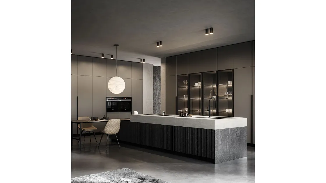 Cucina Moderna Tratto 10 n 01 con isola di Arredo3