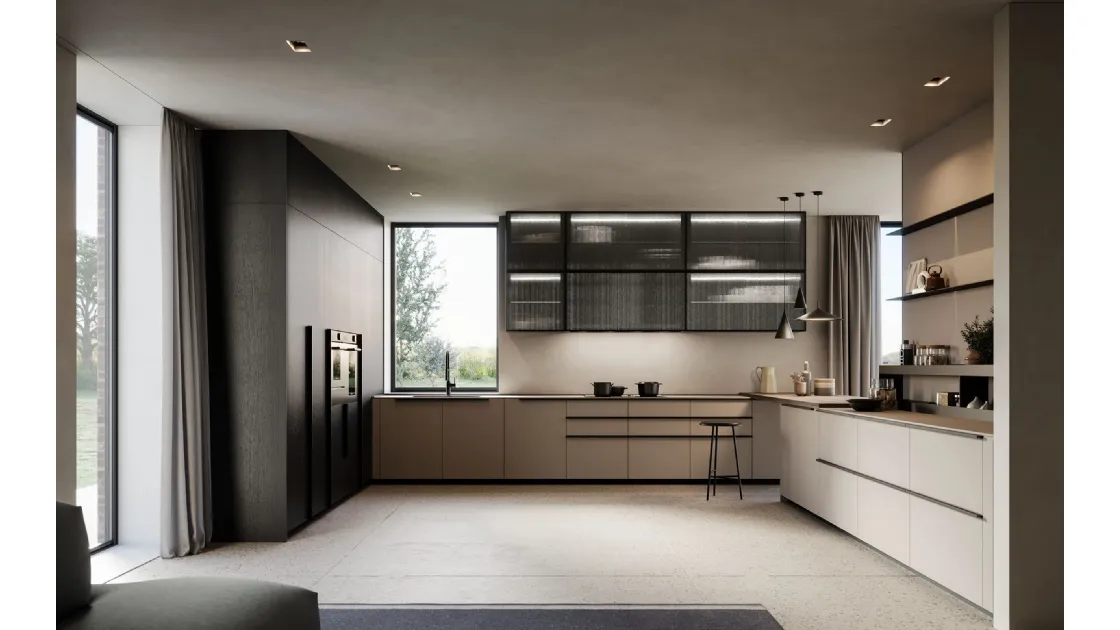 Cucina Moderna Tratto 10 n 03 angolare di Arredo3