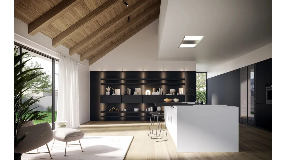 Cucina Moderna Wega 03 con isola di Arredo3